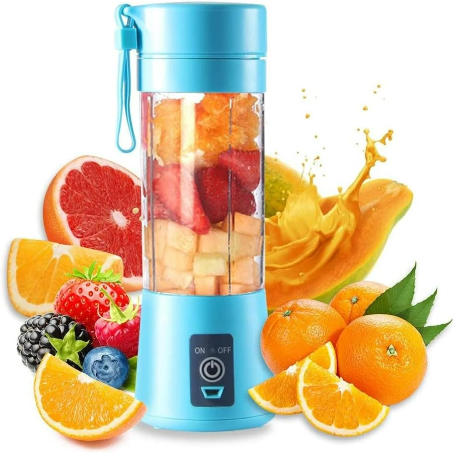 Green Portable USB Rechargeable Personal Blender for Fruit Juice, Shakes and Smoothies with 6 Blades Juicer Cup, 380ML Capacity,
Green Portable USB Rechargeable Personal Blender for Fruit Juice, Shakes and Smoothies with 6 Blades Juicer Cup, 380ML Capacity,
