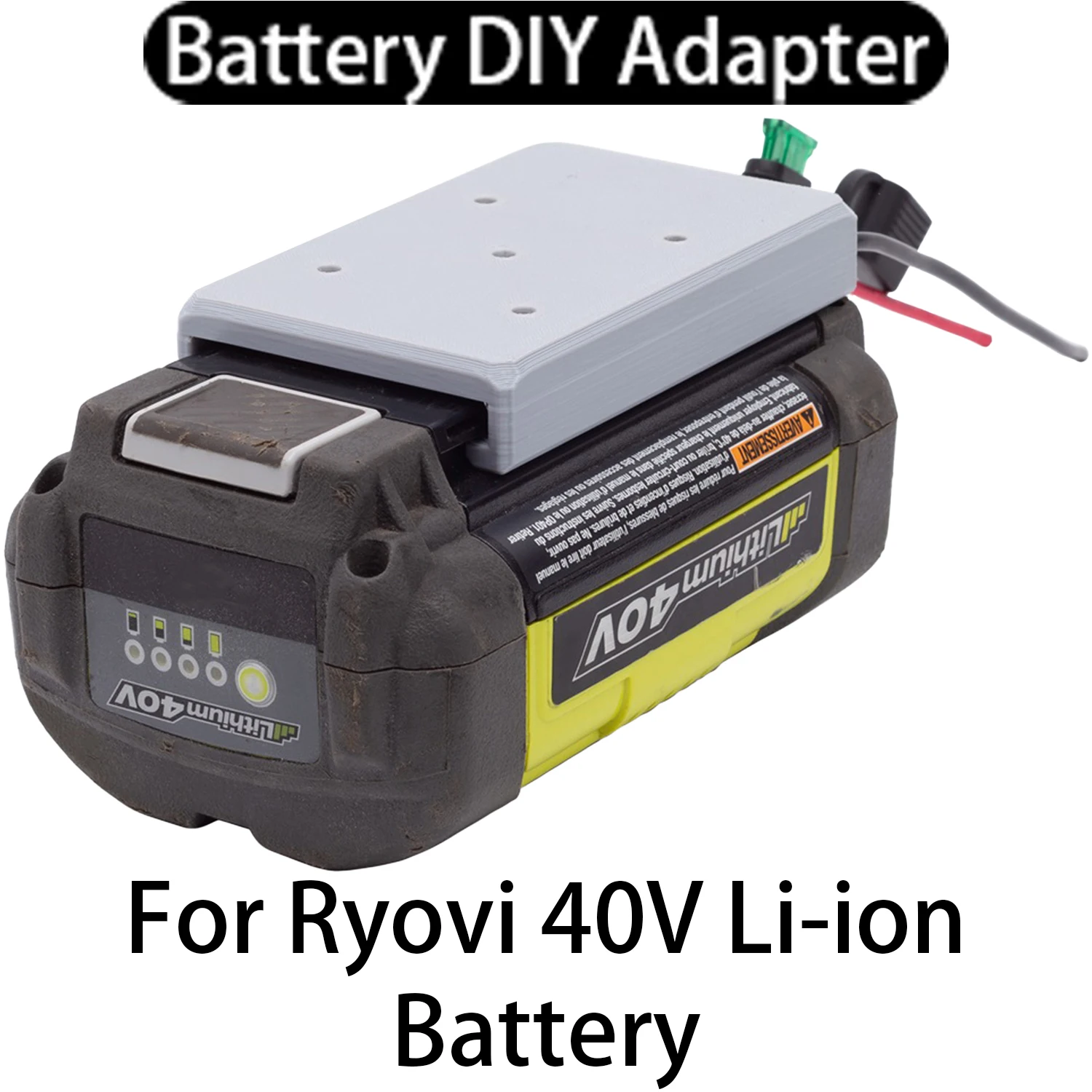 DIY Adapter for Ryobi 40V Li-Ion Battery Adapter Performancer Connector 14AWG DIY with Fuse for Foy Machines
DIY Adapter for Ryobi 40V Li-Ion Battery Adapter Performancer Connector 14AWG DIY with Fuse for Foy Machines