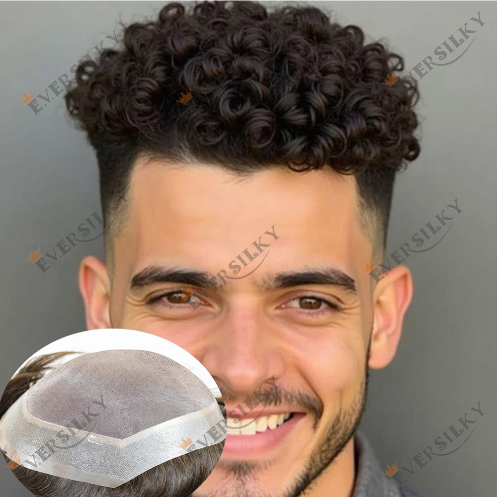 Breathable Mono Lace PU Afro Man 15mm/18mm Kinky Curly Black Men Toupee Human Hair Wigs Blonde Brown #2 #4 #1b Prosthe Hairpiece
Breathable Mono Lace PU Afro Man 15mm/18mm Kinky Curly Black Men Toupee Human Hair Wigs Blonde Brown #2 #4 #1b Prosthe Hairpiece