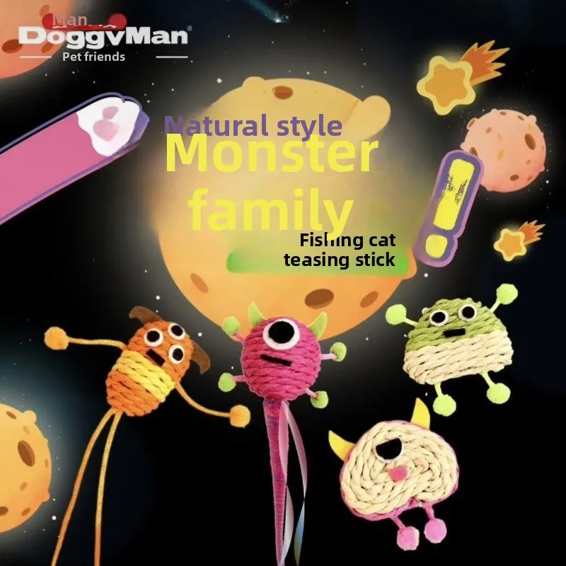 Cat Teasing Stick Cat Self Hi Toy Cat Monster Family Cat Teasing Stick Pet Natural Wind Series Pet Training Supplies
Cat Teasing Stick Cat Self Hi Toy Cat Monster Family Cat Teasing Stick Pet Natural Wind Series Pet Training Supplies