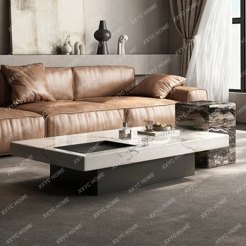 Q11 Natural marble coffee table living room minimalist light luxury, rectangular wabi sabi retro style designer coffee table
Q11 Natural marble coffee table living room minimalist light luxury, rectangular wabi sabi retro style designer coffee table