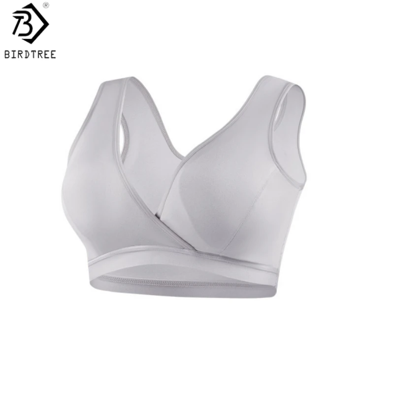 Birdtree, 88.5% Real Silk 11.5% Spandex Bra, Women's Knitted Soft Underwear, Traceless V-neck Solid Brassiere, 2026 New T65543JF
Birdtree, 88.5% Real Silk 11.5% Spandex Bra, Women's Knitted Soft Underwear, Traceless V-neck Solid Brassiere, 2026 New T65543JF