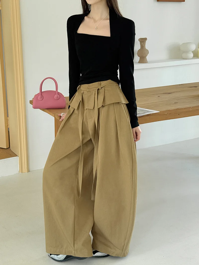 Customization European women's clothing - new styles for summer 2026 Batwing-style wide-leg pants Casual suit pants
Customization European women's clothing - new styles for summer 2026 Batwing-style wide-leg pants Casual suit pants