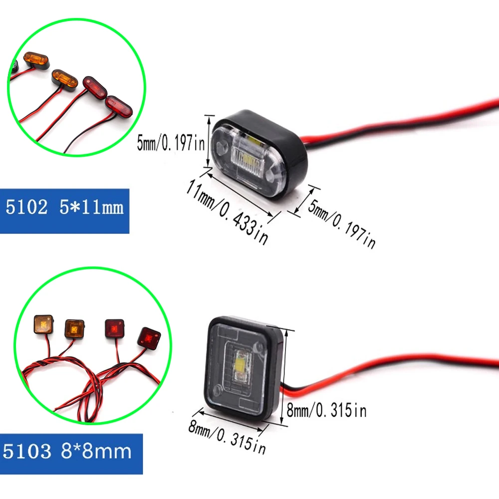 LED Side Position Light Warning Light for 1/14 Tamiya RC Dump Truck SCANIA 770S VOLVO 750 Mercedes-Benz ACTROS 3363 MAN Car Part
LED Side Position Light Warning Light for 1/14 Tamiya RC Dump Truck SCANIA 770S VOLVO 750 Mercedes-Benz ACTROS 3363 MAN Car Part