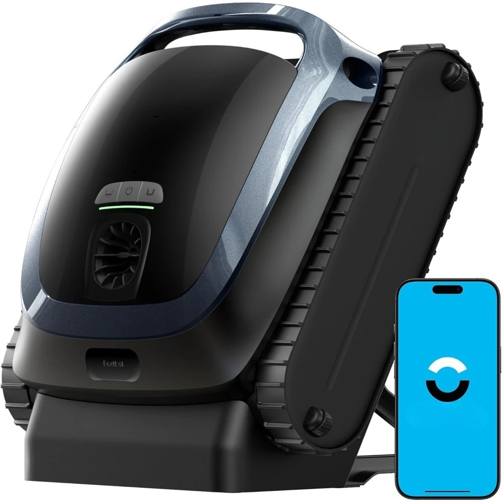2 Cordless Robotic Pool Vacuum Cleaner, Smart Surface Parking, Double-Pass Waterline Scrubbing,Cleans Floor,Walls,and Waterline
2 Cordless Robotic Pool Vacuum Cleaner, Smart Surface Parking, Double-Pass Waterline Scrubbing,Cleans Floor,Walls,and Waterline
