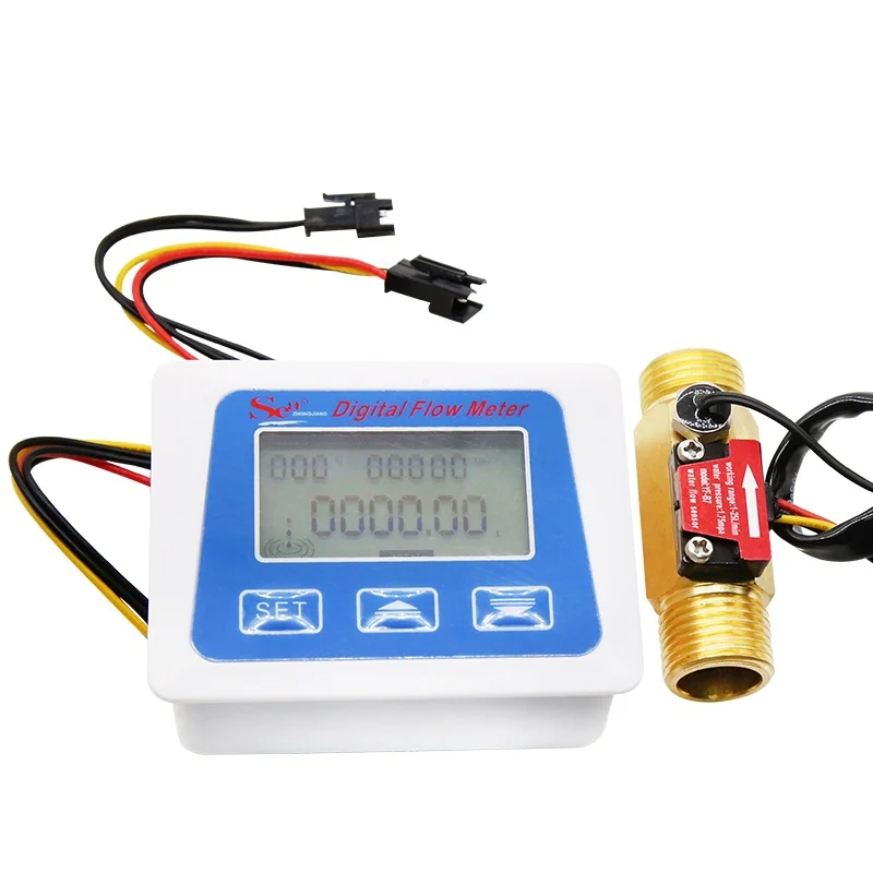 1/2 Inch Digital Water Meter Total Water Flow Counter Meter + Brass Flow Sensor B7 Electronic Water Meter
1/2 Inch Digital Water Meter Total Water Flow Counter Meter + Brass Flow Sensor B7 Electronic Water Meter