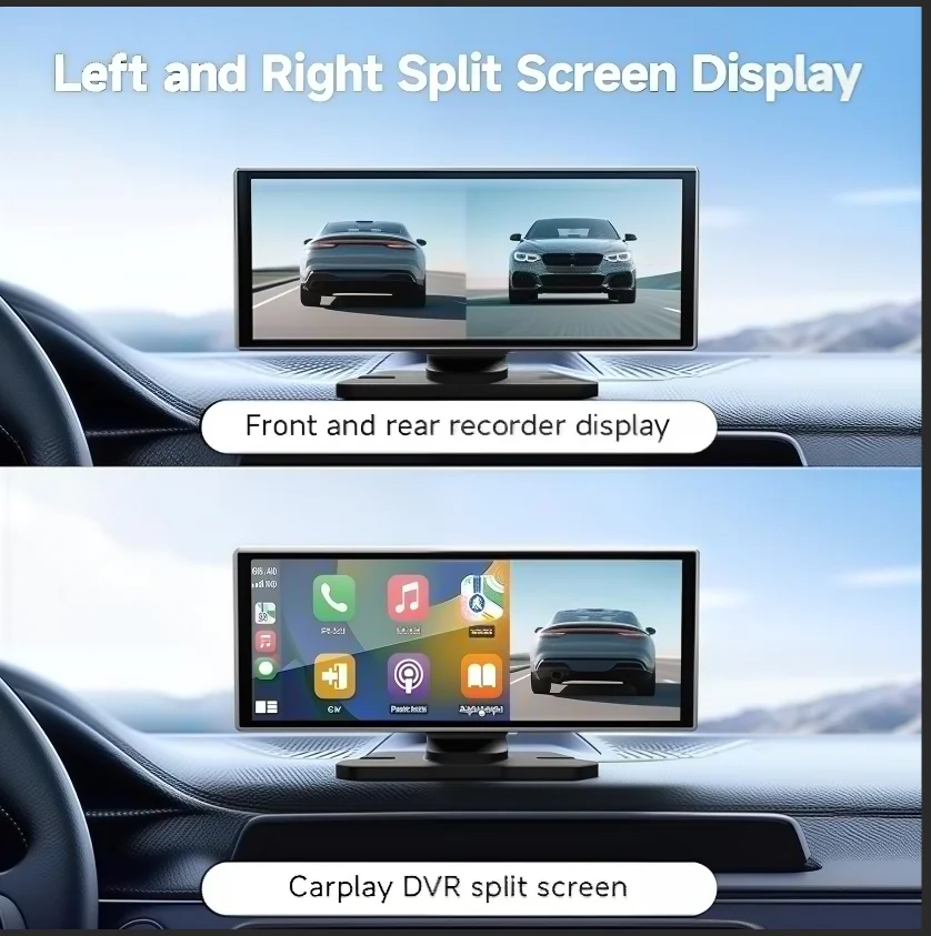 Dual Lens 4K Carplay Screen with 11.26'' Fully Laminated IPS Touchscreen, Wireless Carplay & Android Auto, Reversing Image, GPS
Dual Lens 4K Carplay Screen with 11.26'' Fully Laminated IPS Touchscreen, Wireless Carplay & Android Auto, Reversing Image, GPS