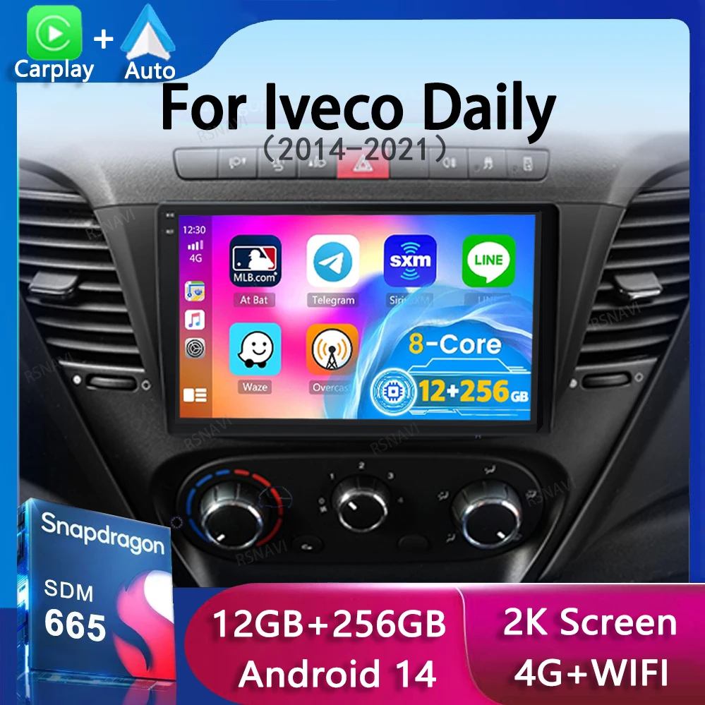 Android 14 Carplay Car Radio For Iveco Daily 2013 2014 - 2021 Navigation GPS Multimedia Player wifi Stereo Video Auto 2 DIN BT
Android 14 Carplay Car Radio For Iveco Daily 2013 2014 - 2021 Navigation GPS Multimedia Player wifi Stereo Video Auto 2 DIN BT