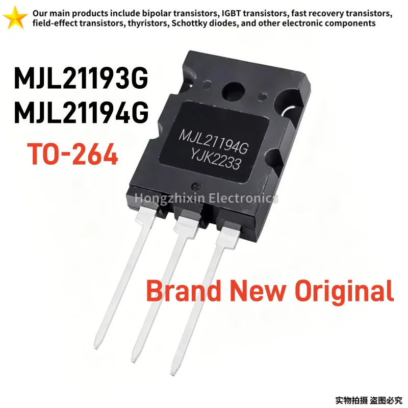 5Pair/10Pair Brand New Original MJL21193G MJL21194G TO-264 MJL21193 MJL21194 Audio matching tube, power tube
5Pair/10Pair Brand New Original MJL21193G MJL21194G TO-264 MJL21193 MJL21194 Audio matching tube, power tube