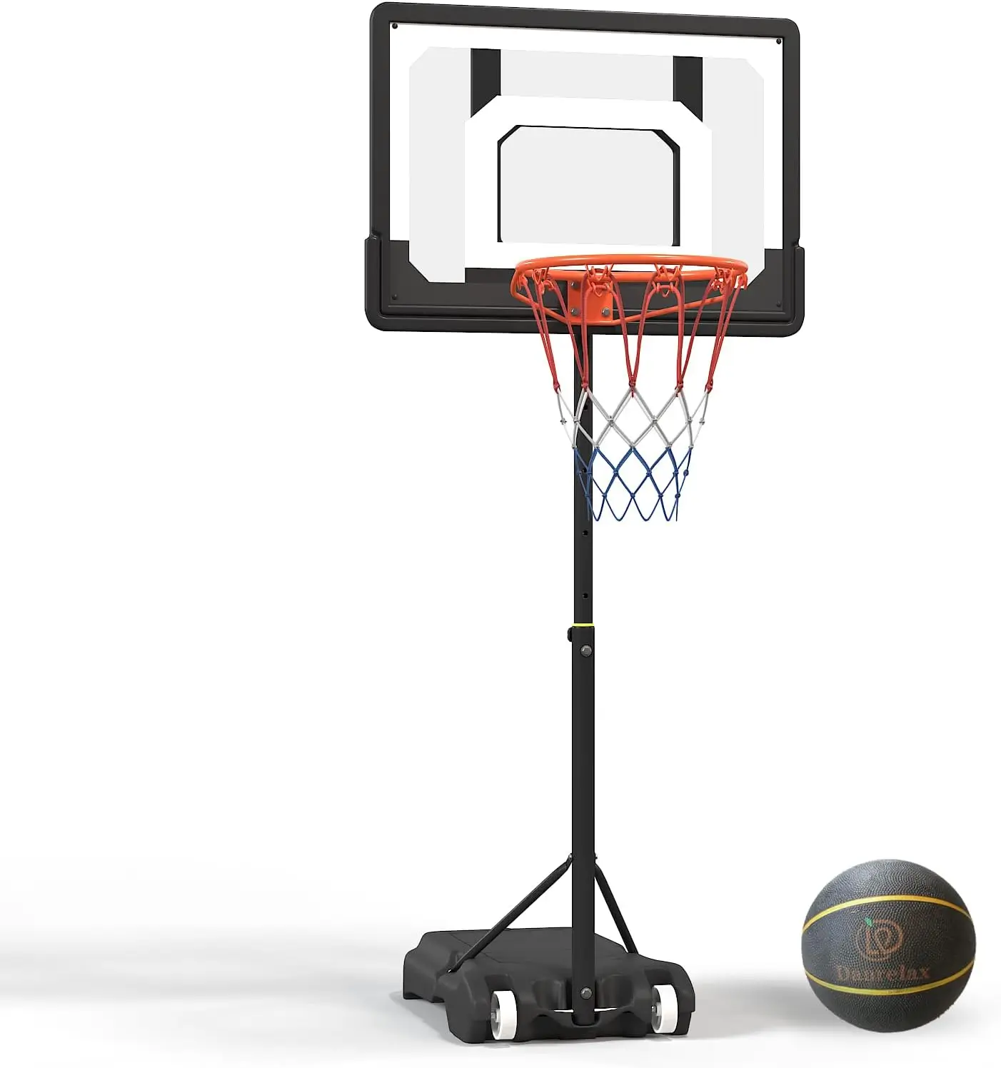 Adjustable Pool Basketball Hoop with Water Base, Air Pump & Rubber Ball for Indoor Outdoor Fun
Adjustable Pool Basketball Hoop with Water Base, Air Pump & Rubber Ball for Indoor Outdoor Fun