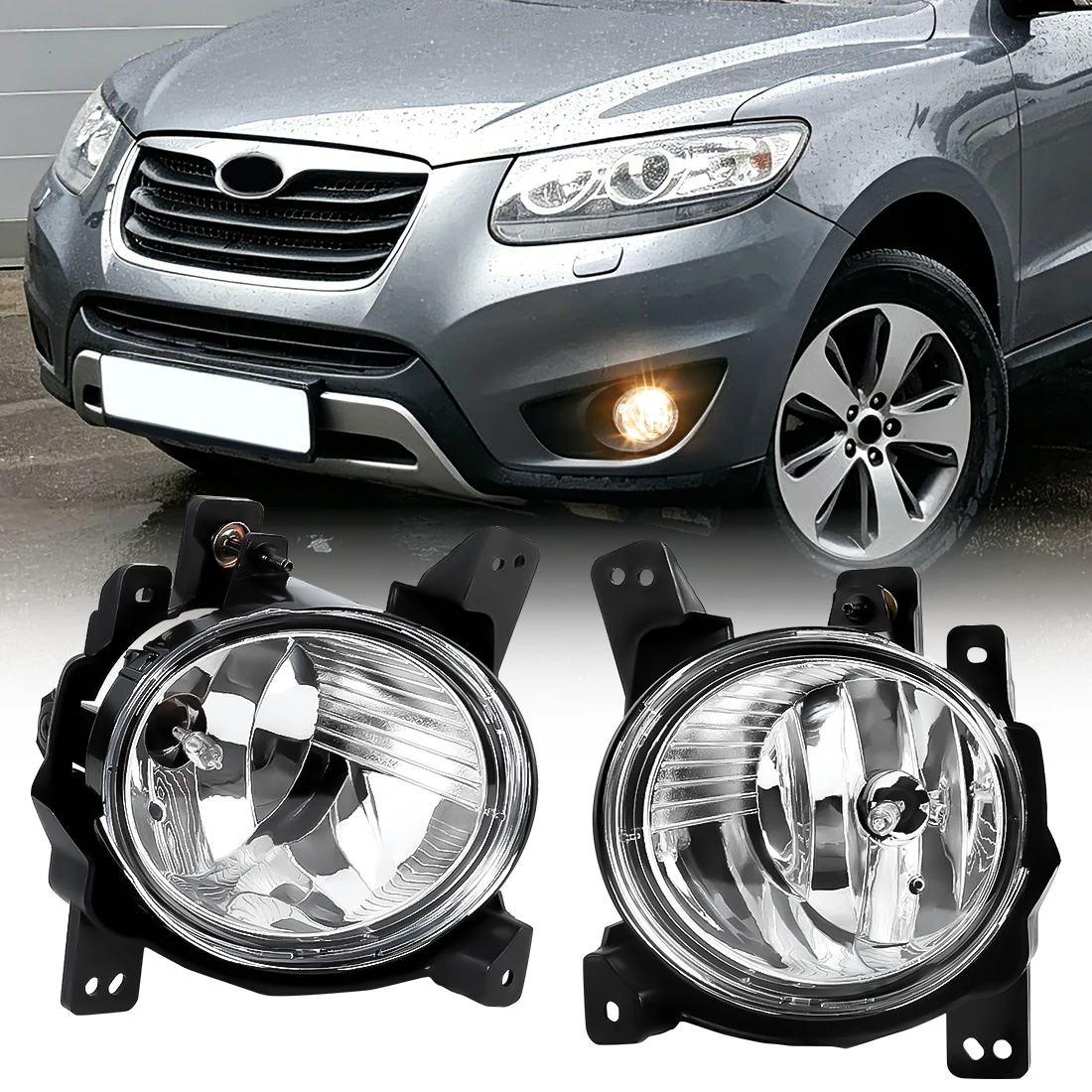 Fog Lights For Hyundai Santa Fe 2011 2012 Front Bumper Driving Lamps Clear Lens Halogen Bulbs Fog Lamp Assmebly 92201-2b500
Fog Lights For Hyundai Santa Fe 2011 2012 Front Bumper Driving Lamps Clear Lens Halogen Bulbs Fog Lamp Assmebly 92201-2b500