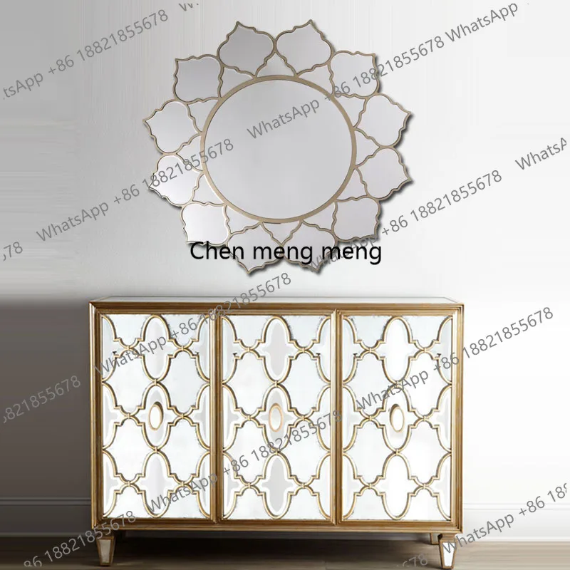 European-style villa entrance decorative mirror living room background wall decorative mirror bar, mirror
European-style villa entrance decorative mirror living room background wall decorative mirror bar, mirror