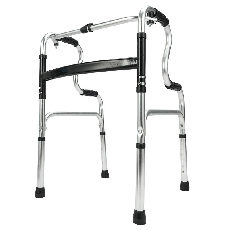 Foldable double curved walking aid for the elderly
Foldable double curved walking aid for the elderly