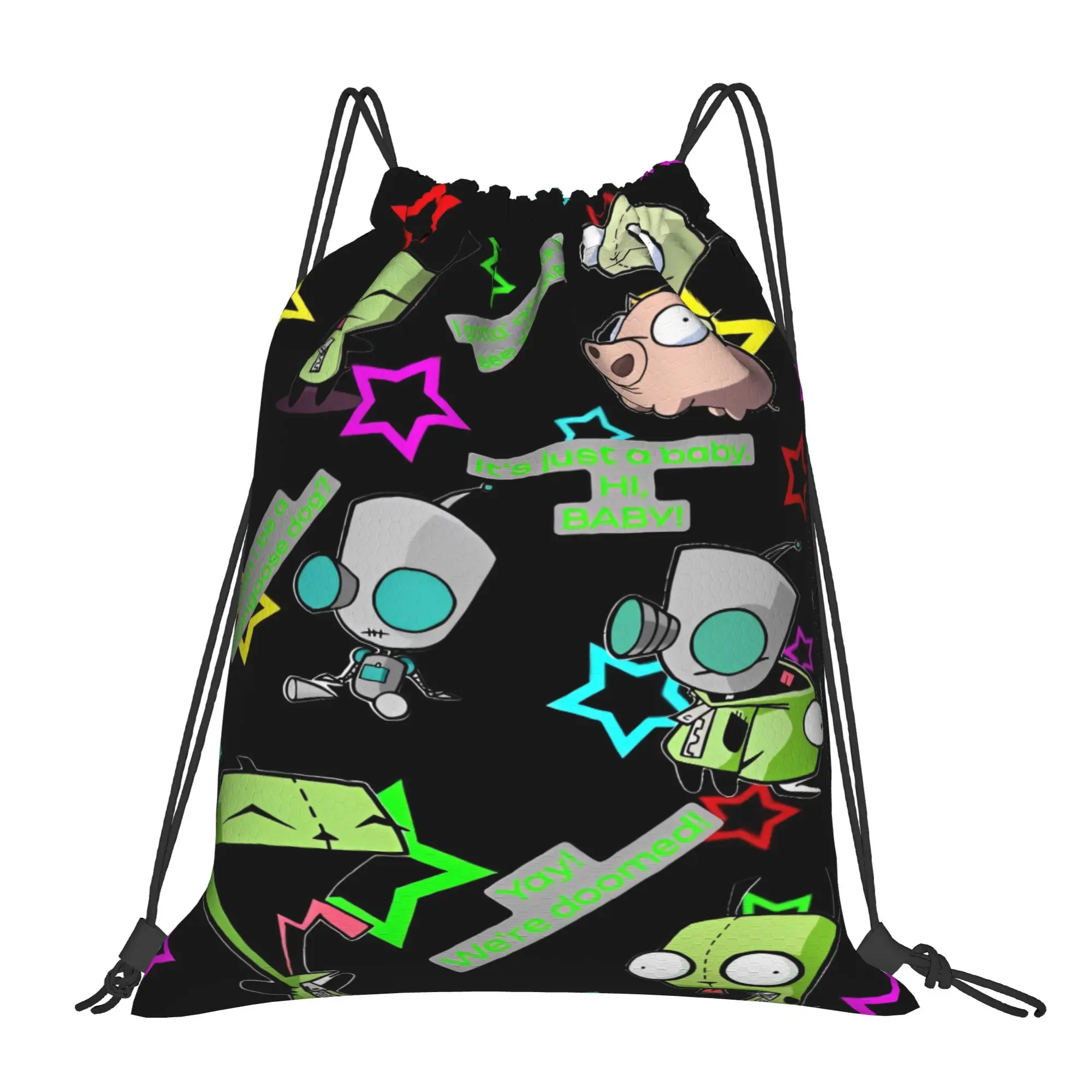 Invaders Zims Gir Drawstring Bag Sports Travel Couple BackpackFoldable Vintage Sackpack String Bags
Invaders Zims Gir Drawstring Bag Sports Travel Couple BackpackFoldable Vintage Sackpack String Bags