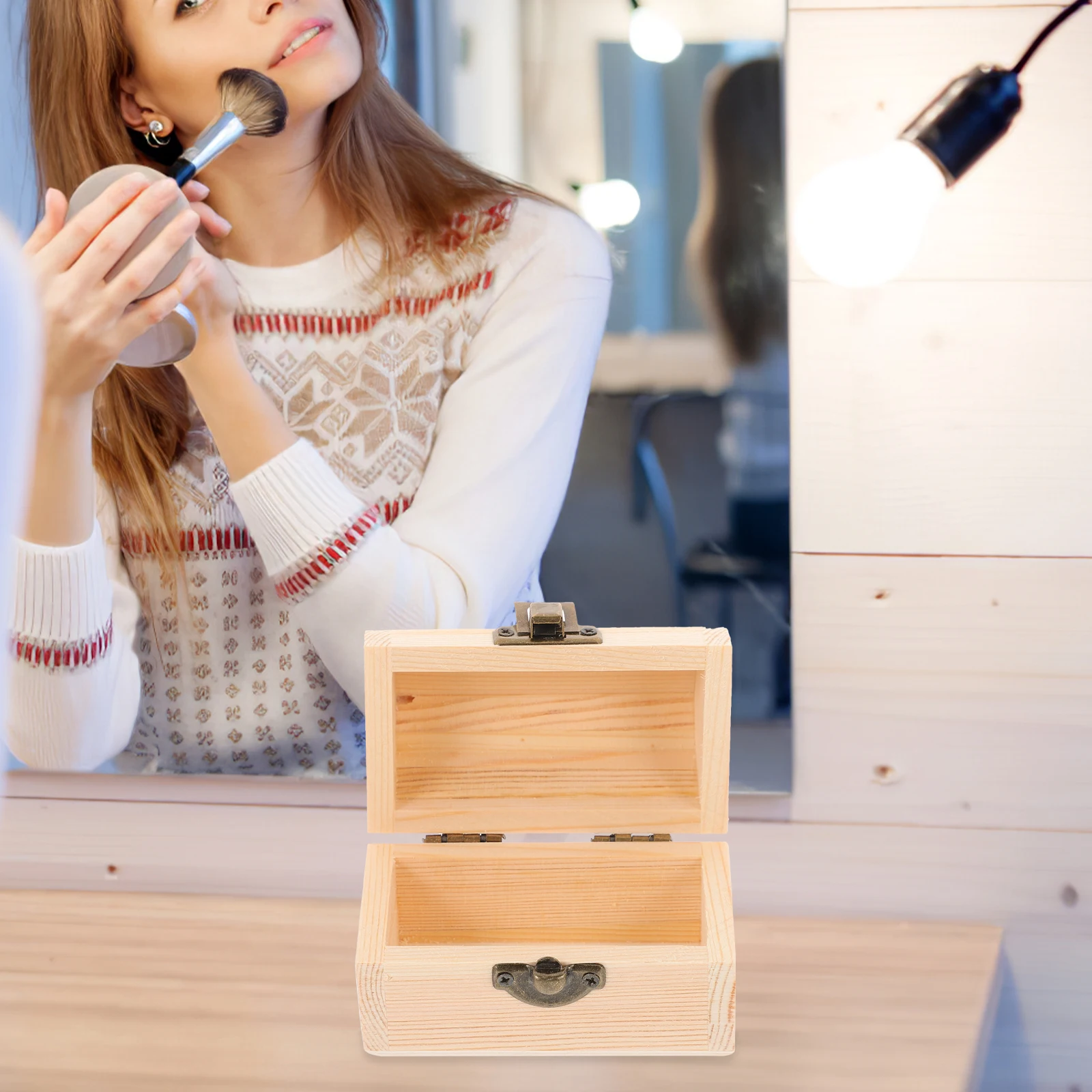 2pcs Jewelry Storage Box Unfinished Wood Keepsake Box Child Trinket Vintage Wooden Craft Boxes DIY Portable Small Treasures Toys
2pcs Jewelry Storage Box Unfinished Wood Keepsake Box Child Trinket Vintage Wooden Craft Boxes DIY Portable Small Treasures Toys