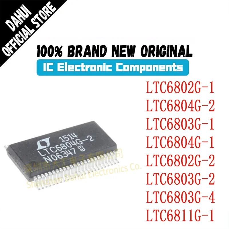 LTC6802G-1 LTC6802G-2 LTC6803G-1 LTC6803G-2 LTC6803G-4 LTC6804G-1 LTC6804G-2 LTC6811G-1 LTC6802 LTC6803 LTC6804 LTC6811 IC Chip
LTC6802G-1 LTC6802G-2 LTC6803G-1 LTC6803G-2 LTC6803G-4 LTC6804G-1 LTC6804G-2 LTC6811G-1 LTC6802 LTC6803 LTC6804 LTC6811 IC Chip