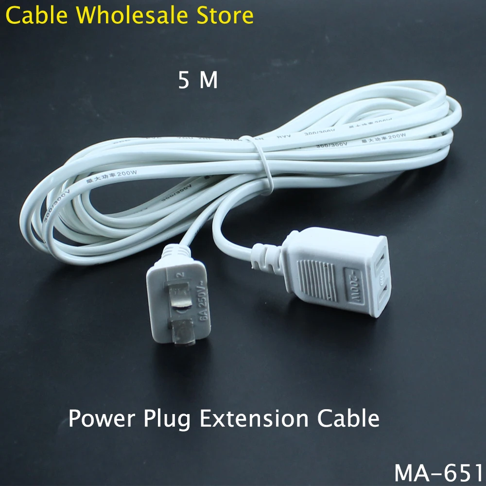 Power Plug Extension Line 5M PVC Voltage 300V 6A Maximum Power 200W Suitable For Monitoring, Fans And Other Electrical Equipment
Power Plug Extension Line 5M PVC Voltage 300V 6A Maximum Power 200W Suitable For Monitoring, Fans And Other Electrical Equipment