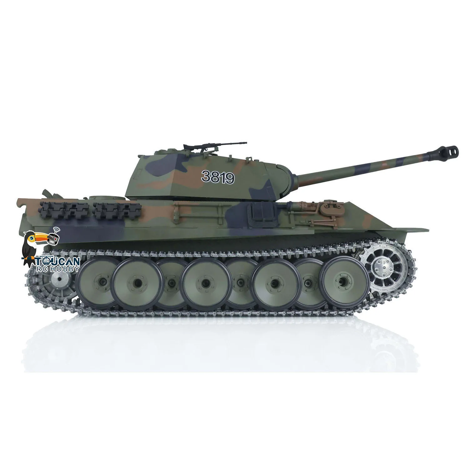 US Stock Henglong 1/16 Panther V RC Tank 3819 7.0 Metal Version RTR Radio Control Toy Military Vehicle Panzer Smoke Sound
US Stock Henglong 1/16 Panther V RC Tank 3819 7.0 Metal Version RTR Radio Control Toy Military Vehicle Panzer Smoke Sound