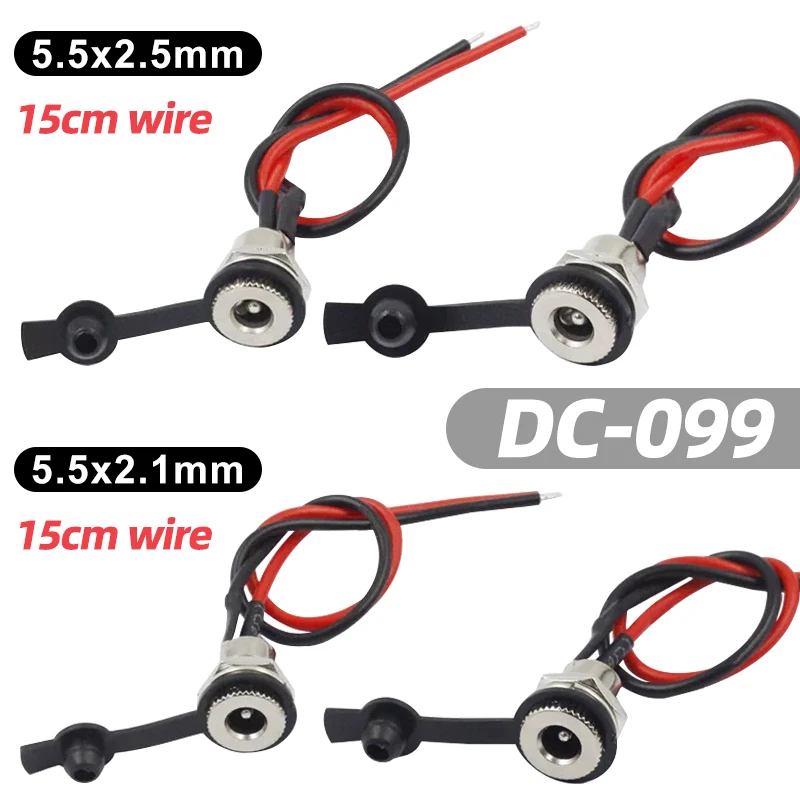 Разъем DC-099 (гнездо) 5521/5525, металлический, для питания постоянного тока, с кабелем 15 см
Разъем DC-099 (гнездо) 5521/5525, металлический, для питания постоянного тока, с кабелем 15 см