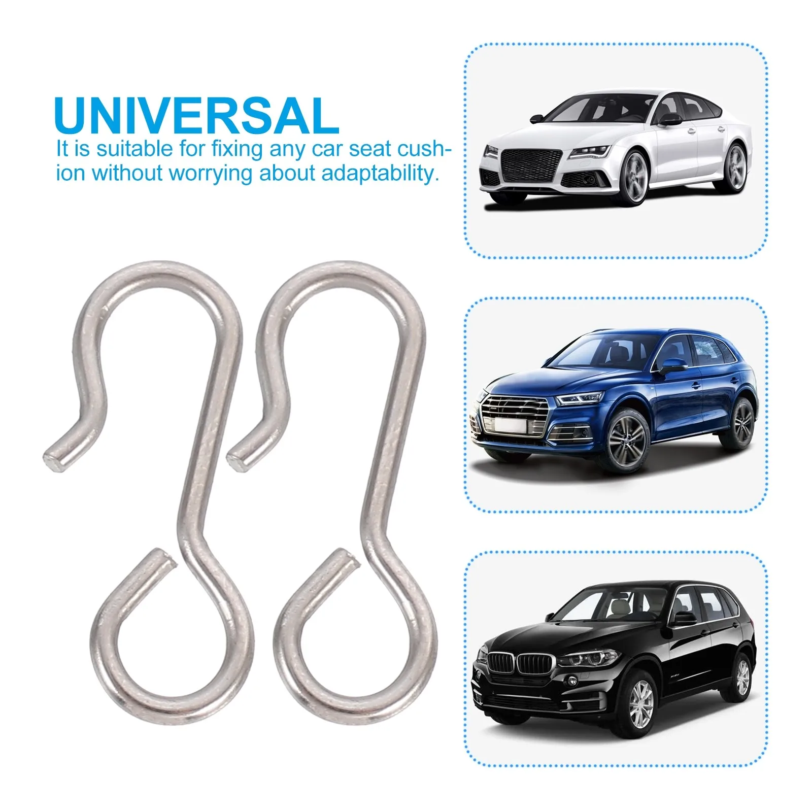 100Pcs Car Seat Cover Hooks Iron Strong Wear Resistant Cushion Fix Hooks Auto Seat Cushion Accessories Car Accessories
100Pcs Car Seat Cover Hooks Iron Strong Wear Resistant Cushion Fix Hooks Auto Seat Cushion Accessories Car Accessories