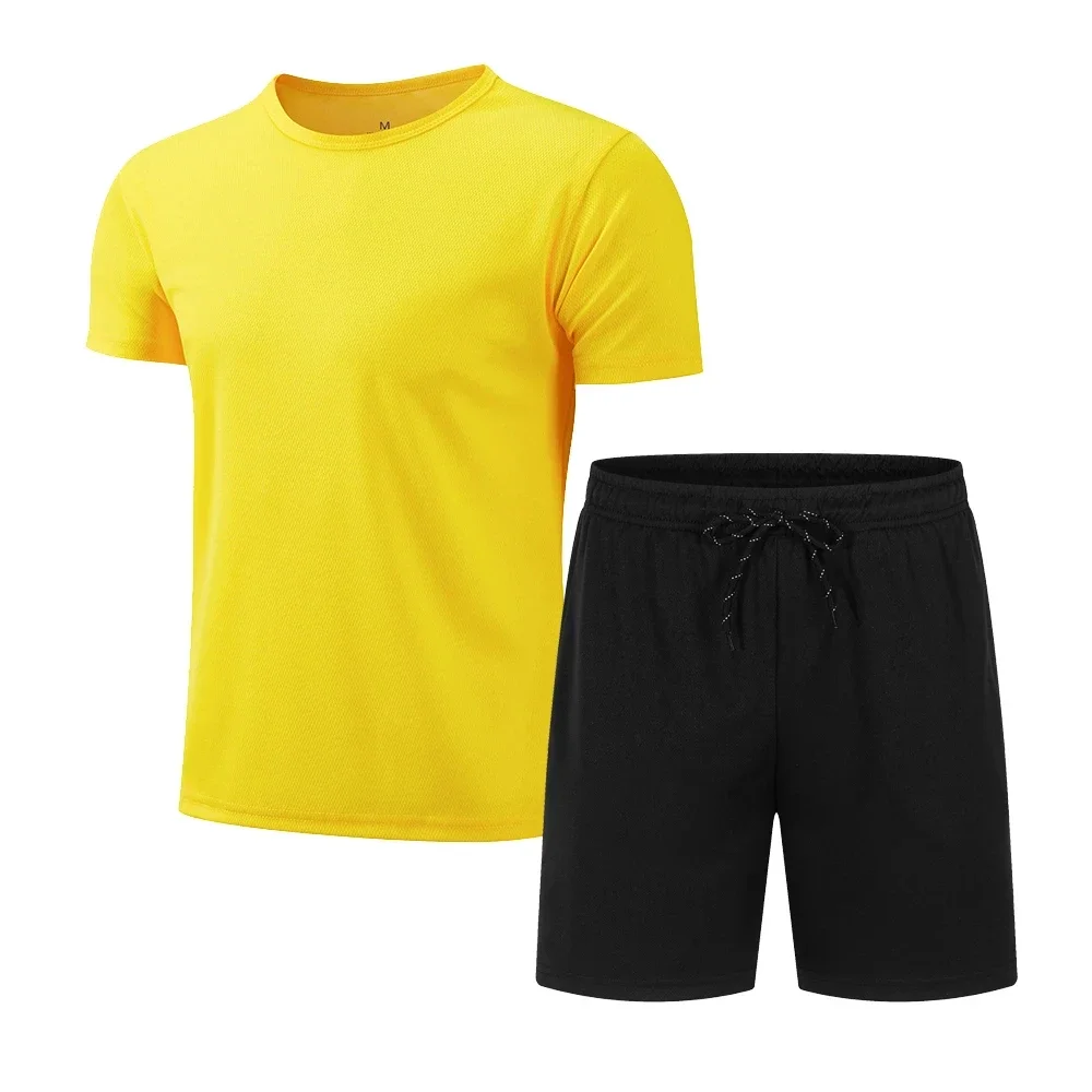 New Summer Casual and Sports Set Suit Short Sleeve + Shorts Breathable Sports and Gym Confortable Men' Two Piece T-Shirts Set
New Summer Casual and Sports Set Suit Short Sleeve + Shorts Breathable Sports and Gym Confortable Men' Two Piece T-Shirts Set
