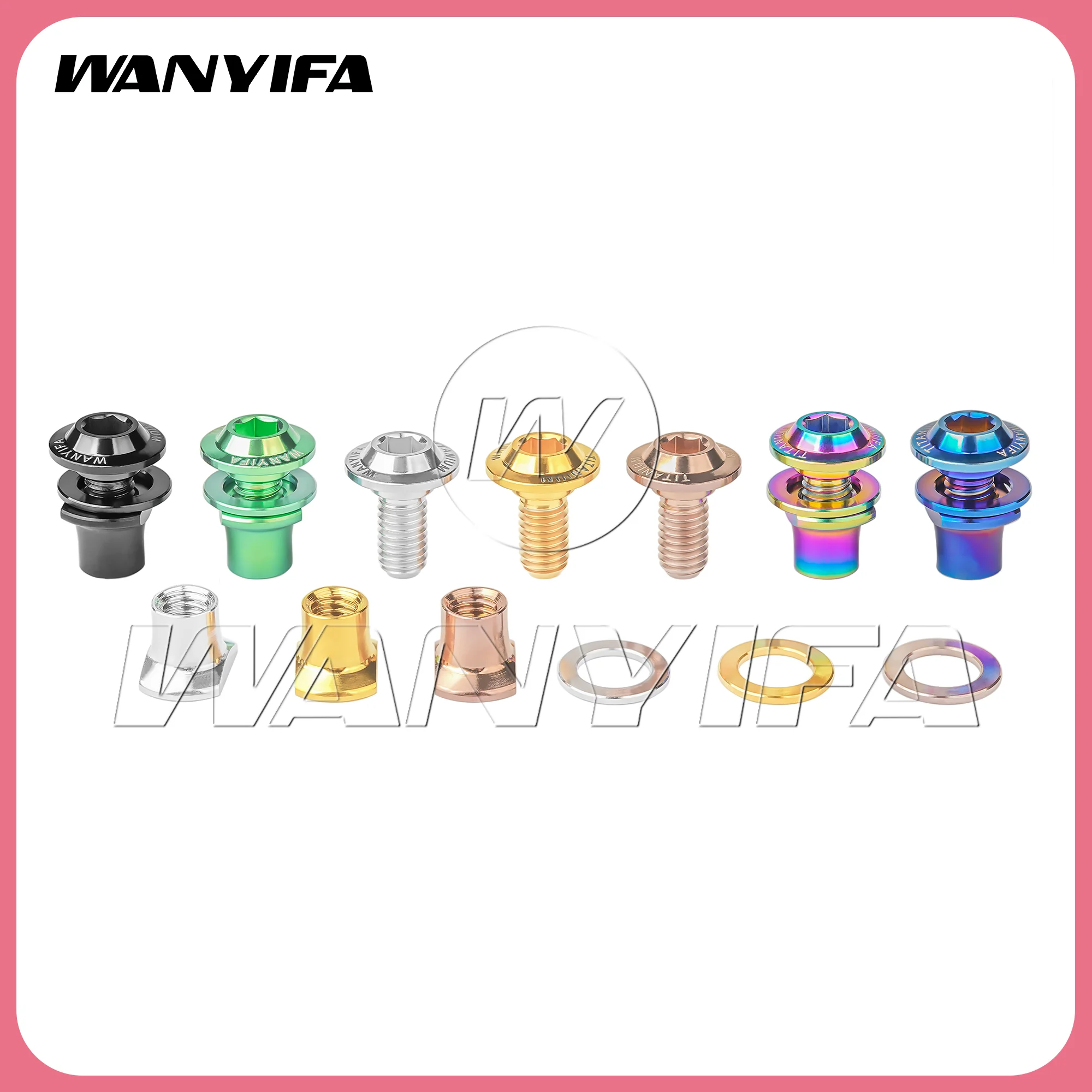 Комплект титановых болтов Wanyifa (8/10 шт.) M5 для велосипедных тормозных колец, винтов, гаек и шайб для тормозных колодок велосипедов, запчасти для велосипедов
Комплект титановых болтов Wanyifa (8/10 шт.) M5 для велосипедных тормозных колец, винтов, гаек и шайб для тормозных колодок велосипедов, запчасти для велосипедов