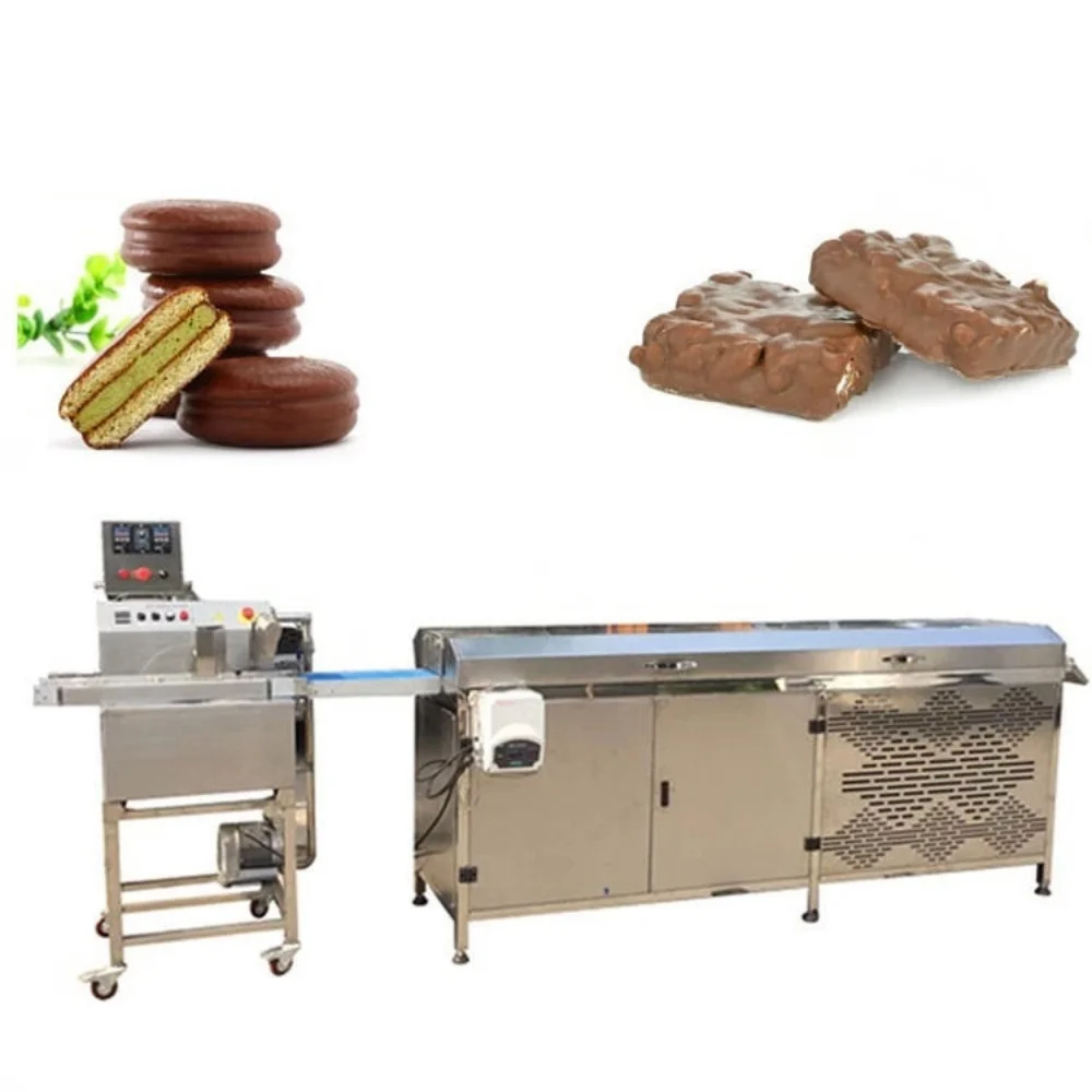 HNOC Factory Automatic Chocolate Coating Mini Chocolate Covering Machine Small Chocolate Enrobing Line With Cooling Tunnel
HNOC Factory Automatic Chocolate Coating Mini Chocolate Covering Machine Small Chocolate Enrobing Line With Cooling Tunnel