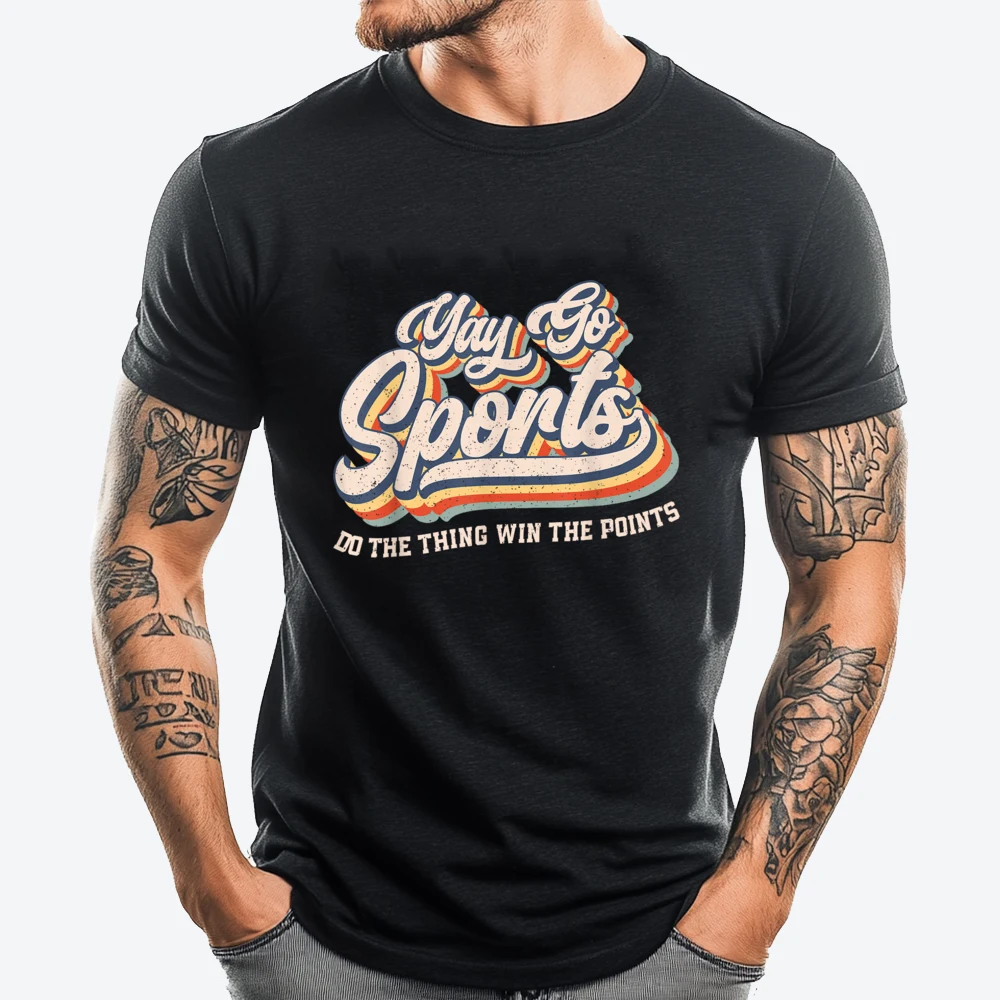 Yay Go Sports Do The Thing Win The Points Funny Sport Team Graphic T Shirts 100% Cotton Male Brand Clothing
Yay Go Sports Do The Thing Win The Points Funny Sport Team Graphic T Shirts 100% Cotton Male Brand Clothing