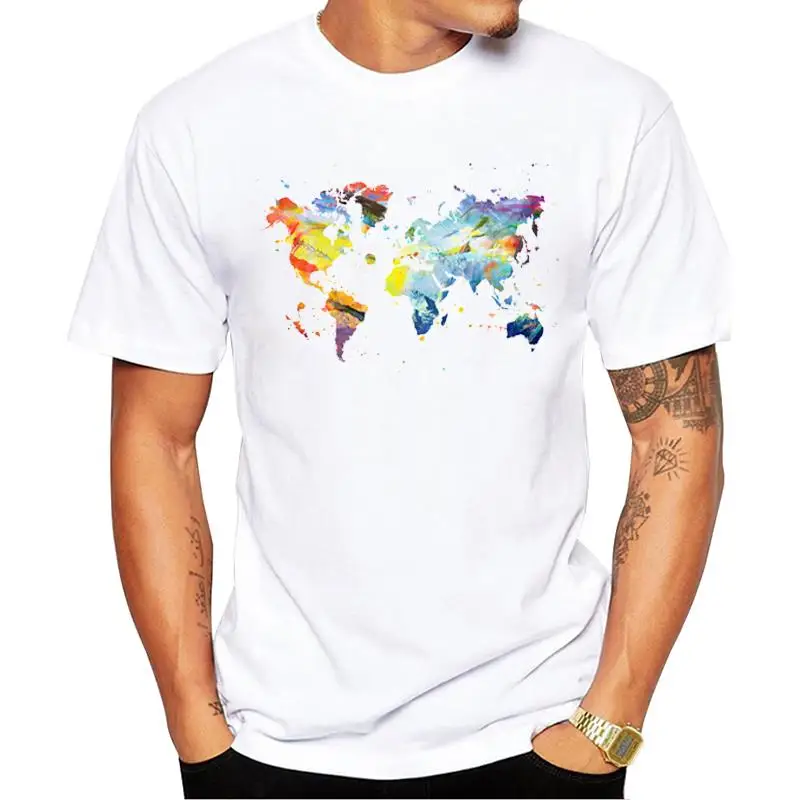 FPACEFPACE Hipster The Corlorful World Men T-Shirt Short Sleeve World Map Printed Tshirts O-Neck Cool Tops Funny Tees
FPACEFPACE Hipster The Corlorful World Men T-Shirt Short Sleeve World Map Printed Tshirts O-Neck Cool Tops Funny Tees