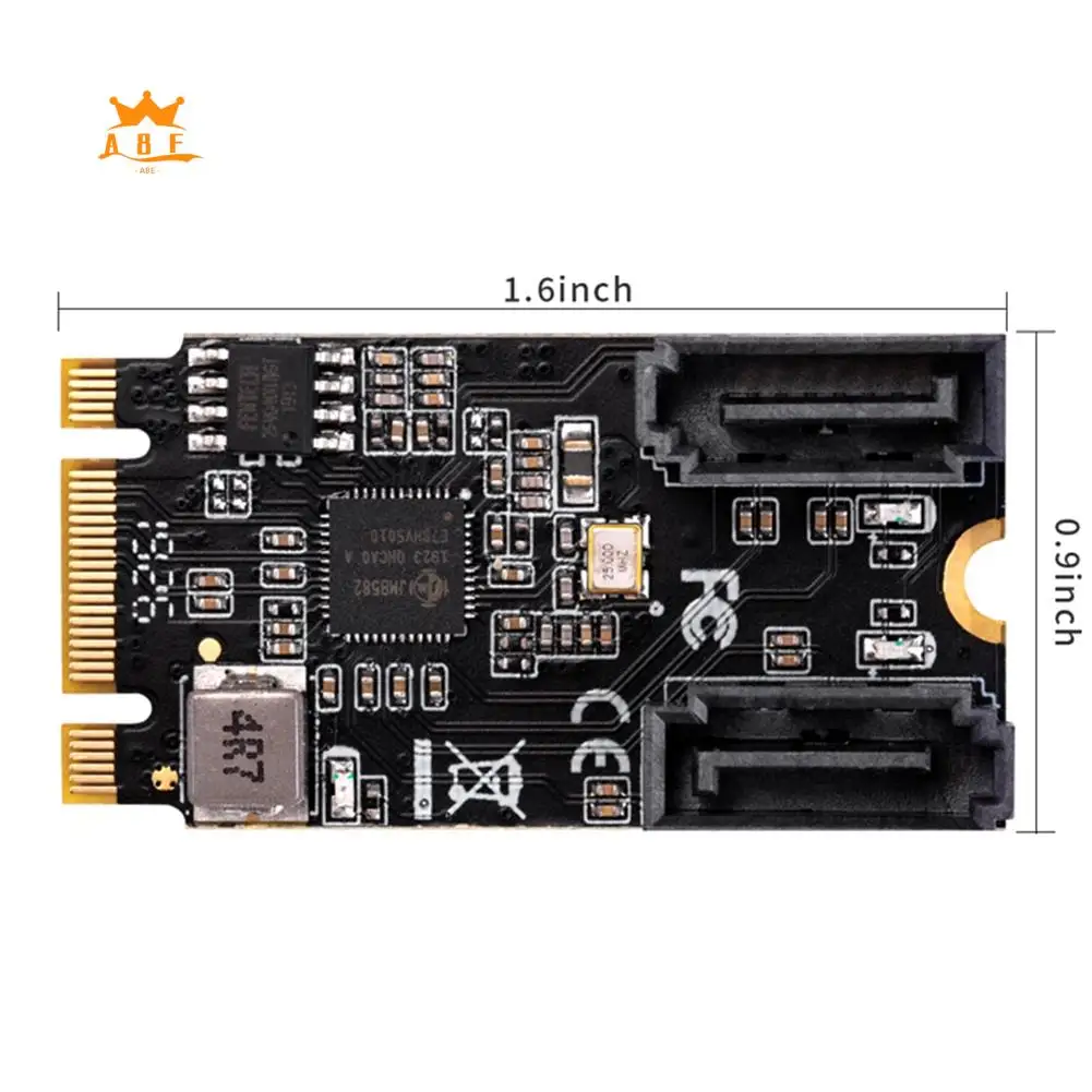 A08E-M2 PCIE Nvme SATA6G 2-портовый SATA III 6 Гбит/с M.2 22X42 M Key и B Key Controller Карта адаптера JMB582
A08E-M2 PCIE Nvme SATA6G 2-портовый SATA III 6 Гбит/с M.2 22X42 M Key и B Key Controller Карта адаптера JMB582