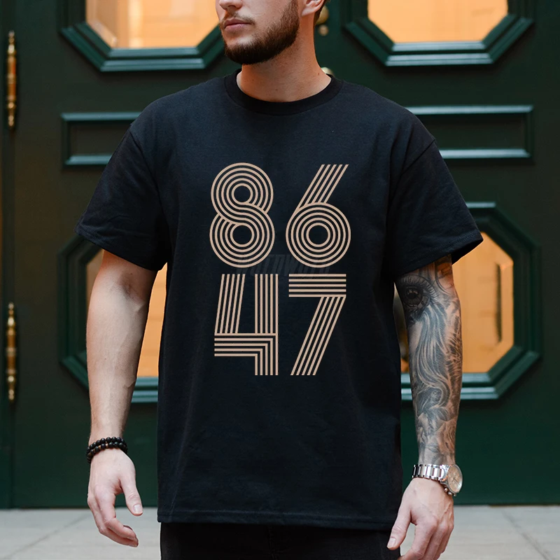 Retro 8647 Letter T-Shirts Men Short Sleeve Round Neck Clothes Men Classic Gifts Idea Tee Shirt Casual Loose Summer Tees Tops
Retro 8647 Letter T-Shirts Men Short Sleeve Round Neck Clothes Men Classic Gifts Idea Tee Shirt Casual Loose Summer Tees Tops