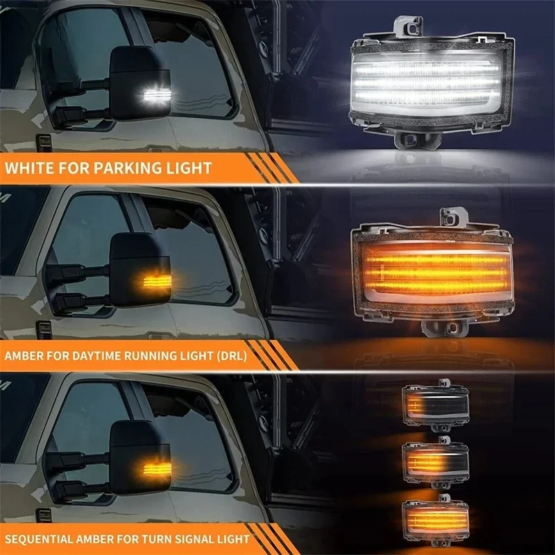Fit For Ford F-150 2015-2022 Auto Led Lights Superduty White+Amber LED Side Towing Mirror Light Lamp SET Clear
Fit For Ford F-150 2015-2022 Auto Led Lights Superduty White+Amber LED Side Towing Mirror Light Lamp SET Clear