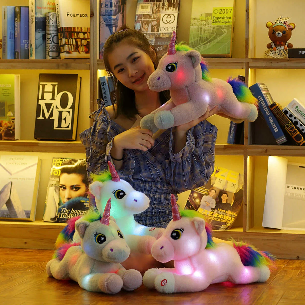 50cm Cute Unicorn Plush Toy with LED Lights Funny Glowing Unicorn Soft Doll Light Up Toy for Chindren Gift
50cm Cute Unicorn Plush Toy with LED Lights Funny Glowing Unicorn Soft Doll Light Up Toy for Chindren Gift