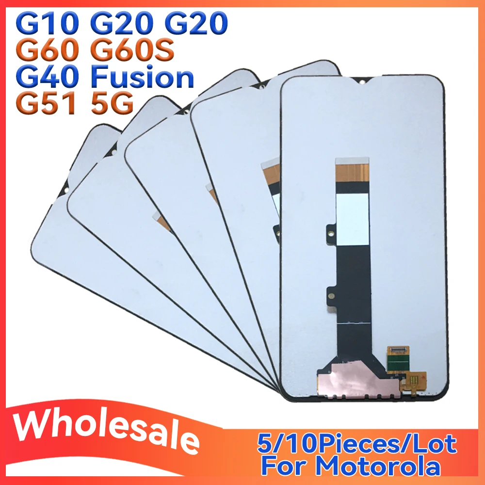Wholesale Lot of 5/10 Pieces For Motorola Moto G10 G20 G30 G60 G60s G40 Fusion G51 5G Screen Lcd Display With Touch Assembly
Wholesale Lot of 5/10 Pieces For Motorola Moto G10 G20 G30 G60 G60s G40 Fusion G51 5G Screen Lcd Display With Touch Assembly