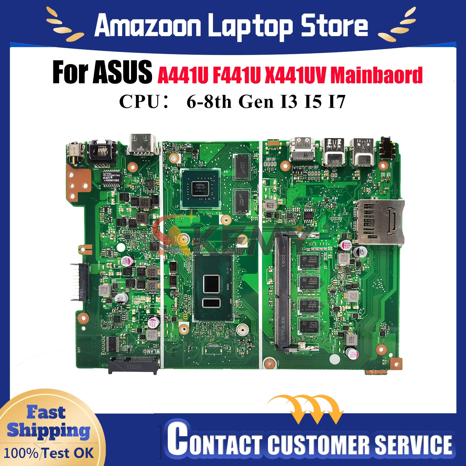 X441UV Laptop Motherboard For ASUS A441U X441U X441URK X441UB F441U X441UAR X441UAK X441UBR X441UVK Mainboard With I3 I5 I7 CPU
X441UV Laptop Motherboard For ASUS A441U X441U X441URK X441UB F441U X441UAR X441UAK X441UBR X441UVK Mainboard With I3 I5 I7 CPU