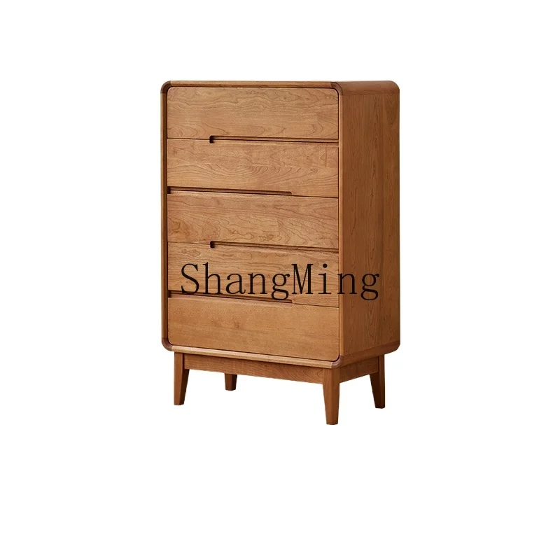 LXY cherry wood falling cloud chest of drawers modern simple living room locker
LXY cherry wood falling cloud chest of drawers modern simple living room locker