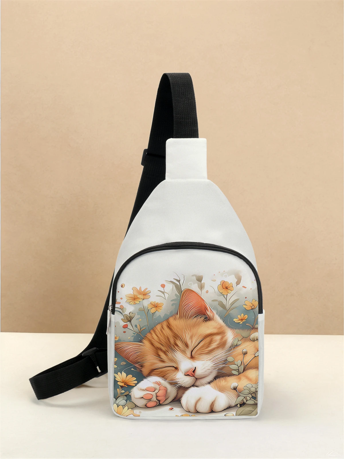 Cat pattern chest bag, multifunctional, lightweight, simple chest bag, suitable for travel and school
Cat pattern chest bag, multifunctional, lightweight, simple chest bag, suitable for travel and school