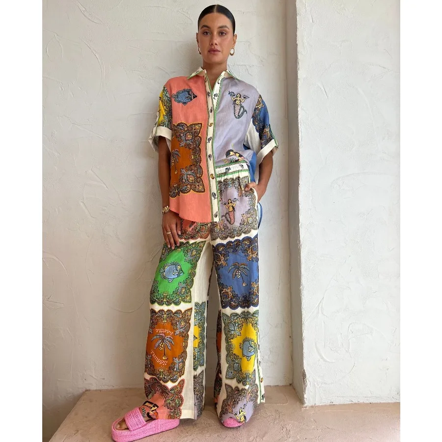 2025 European and American Casual and Fashionable Shirt Short-sleeved Suit Summer Fresh Three-point Sleeve Shirt Two-piece Set
2025 European and American Casual and Fashionable Shirt Short-sleeved Suit Summer Fresh Three-point Sleeve Shirt Two-piece Set