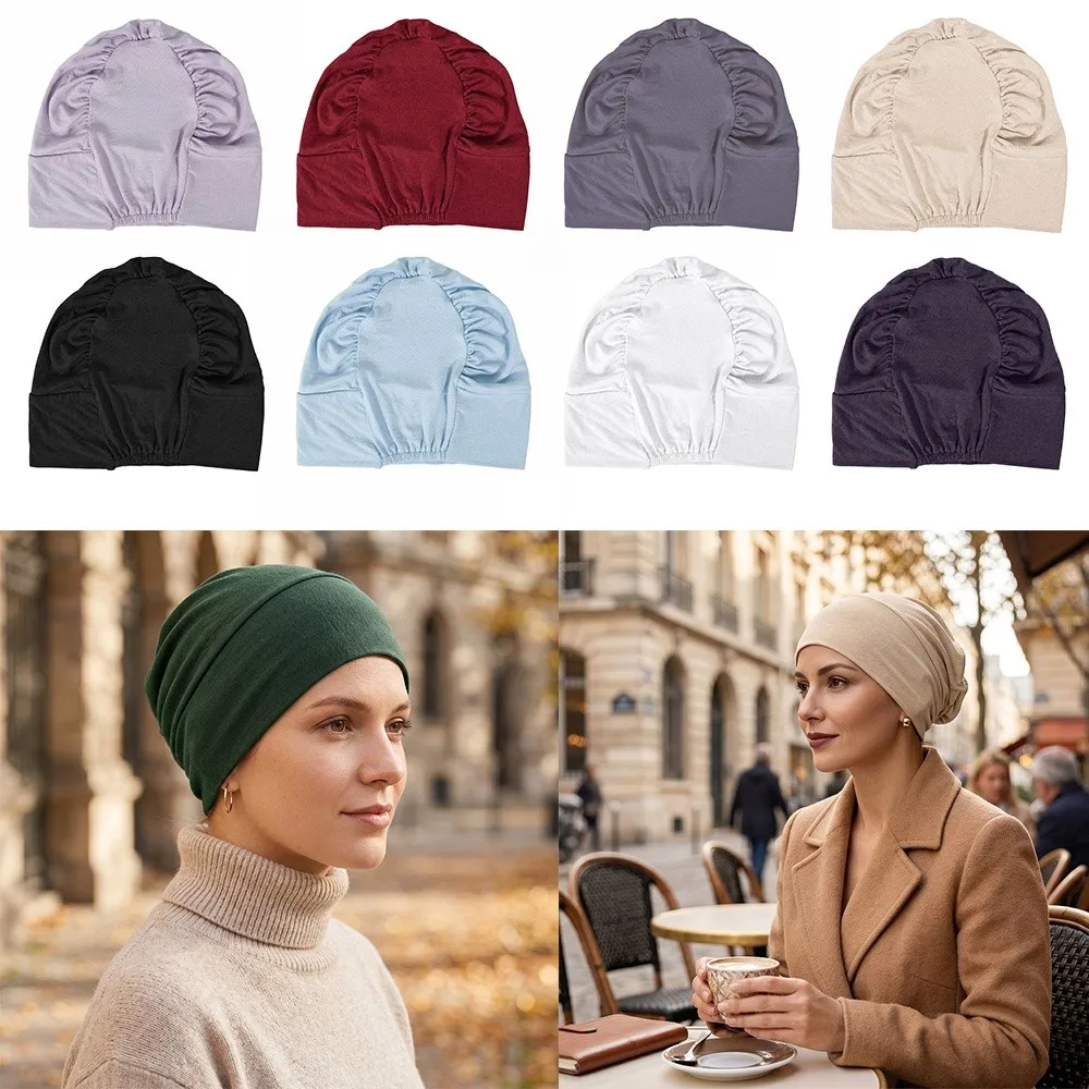 New Soft Modal Hijab Caps Wrap Style Bonnet Islamic Headband Accessories Elastic Turban Hat Hair Loss
New Soft Modal Hijab Caps Wrap Style Bonnet Islamic Headband Accessories Elastic Turban Hat Hair Loss
