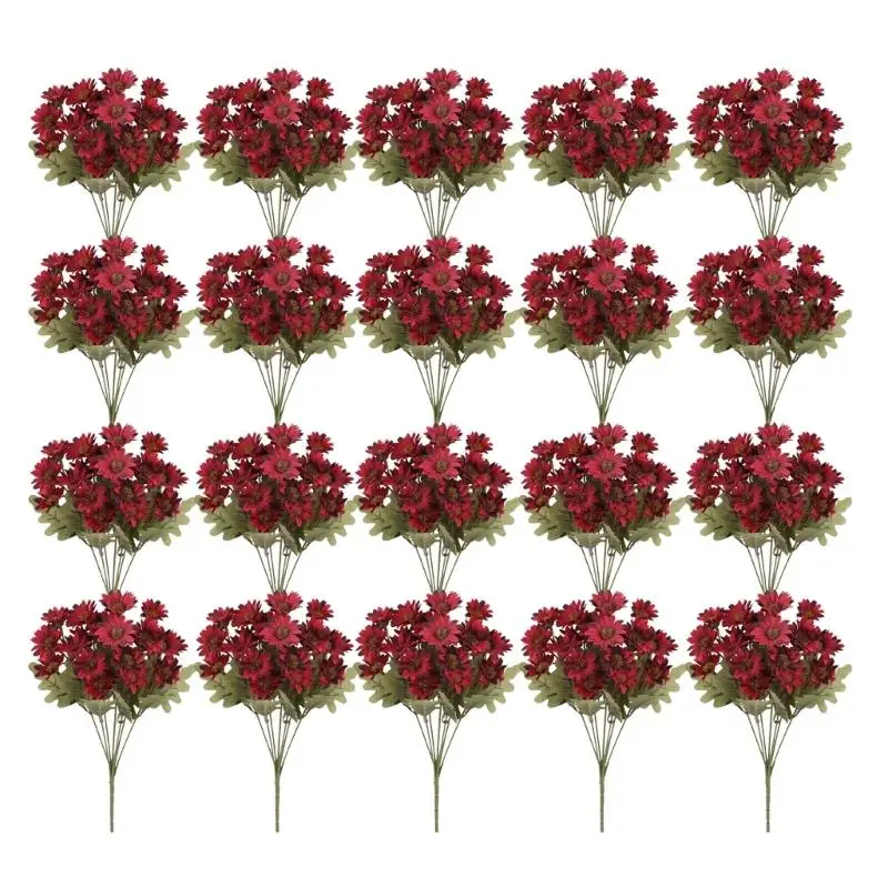 R9UF 25Pcs Realistic Artificial Camomile Flower For Garden Courtyard Balcony Home Decoration Wedding Flower Arrangement
R9UF 25Pcs Realistic Artificial Camomile Flower For Garden Courtyard Balcony Home Decoration Wedding Flower Arrangement