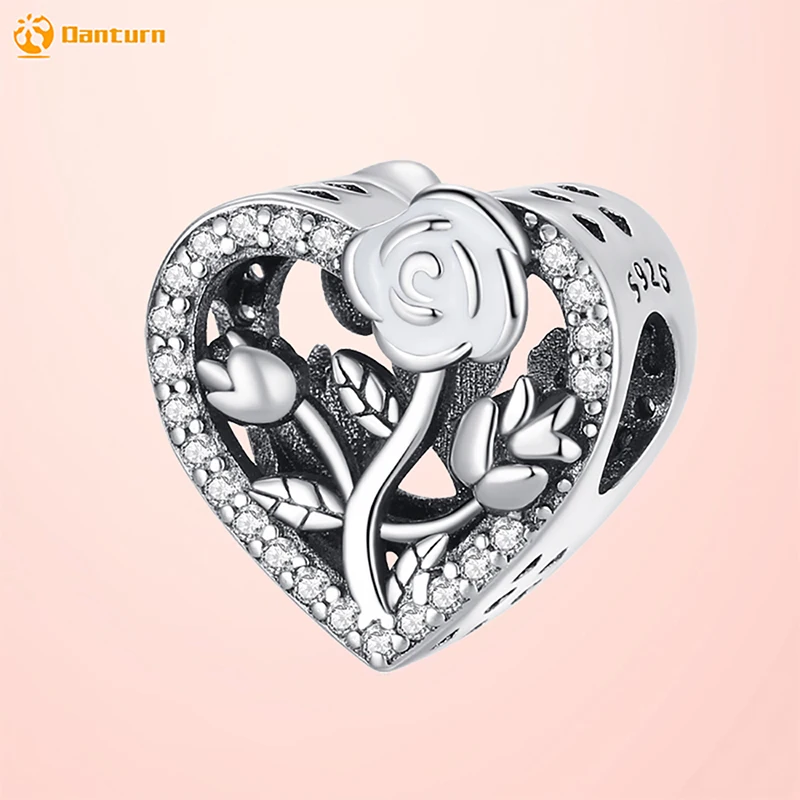 Danturn стерлингового серебра 925, оригинальные бусины, розовое сердце, висячие подвески, подходят для браслета-цепочки в виде змеи, модные женские ювелирные изделия
Danturn стерлингового серебра 925, оригинальные бусины, розовое сердце, висячие подвески, подходят для браслета-цепочки в виде змеи, модные женские ювелирные изделия