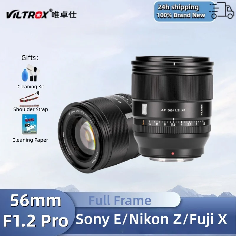 Полнокадровый полнокадровый объектив Viltrox AF 56 мм F1.2 Pro с фиксированным фокусом и автофокусом для портретных камер с большой диафрагмой для Fujifilm XF Sony E Nikon Z
Полнокадровый полнокадровый объектив Viltrox AF 56 мм F1.2 Pro с фиксированным фокусом и автофокусом для портретных камер с большой диафрагмой для Fujifilm XF Sony E Nikon Z