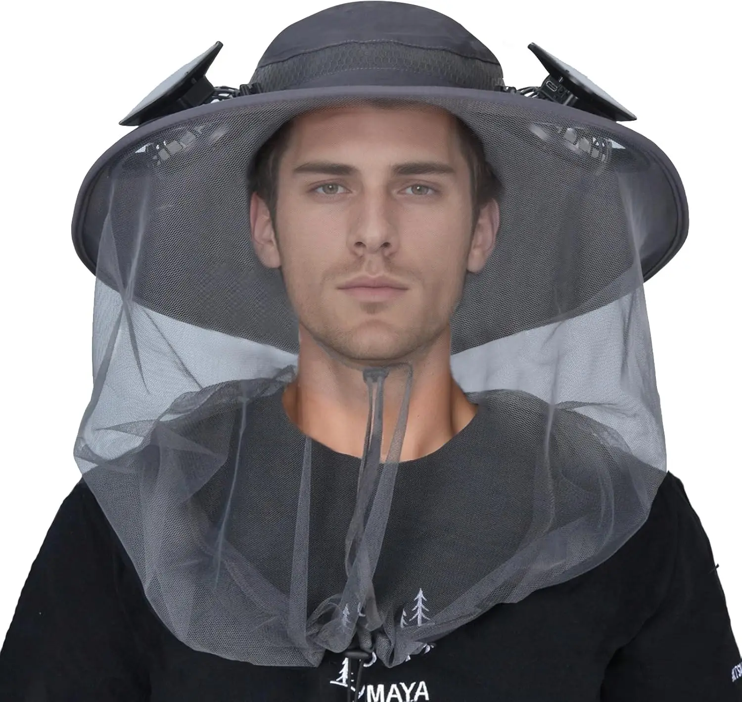 Mosquito Net Hat with Fan Built-in, Wide Brim Solar Fan Hat with Netting, 3 Speeds Adjustable for Men Women Outdoor
Mosquito Net Hat with Fan Built-in, Wide Brim Solar Fan Hat with Netting, 3 Speeds Adjustable for Men Women Outdoor