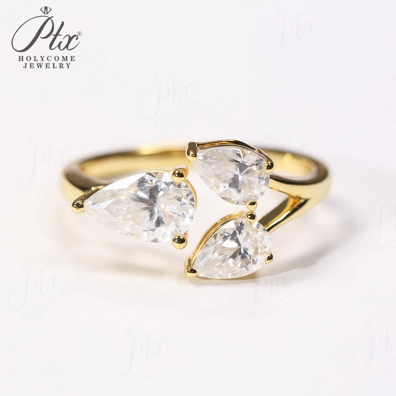 2CT Ring Three Pear Shaped Moissanite D Color 925 Silver Proposal Engagement Wedding Band Hypoallergenic Jewelry Gifts Sweet
2CT Ring Three Pear Shaped Moissanite D Color 925 Silver Proposal Engagement Wedding Band Hypoallergenic Jewelry Gifts Sweet