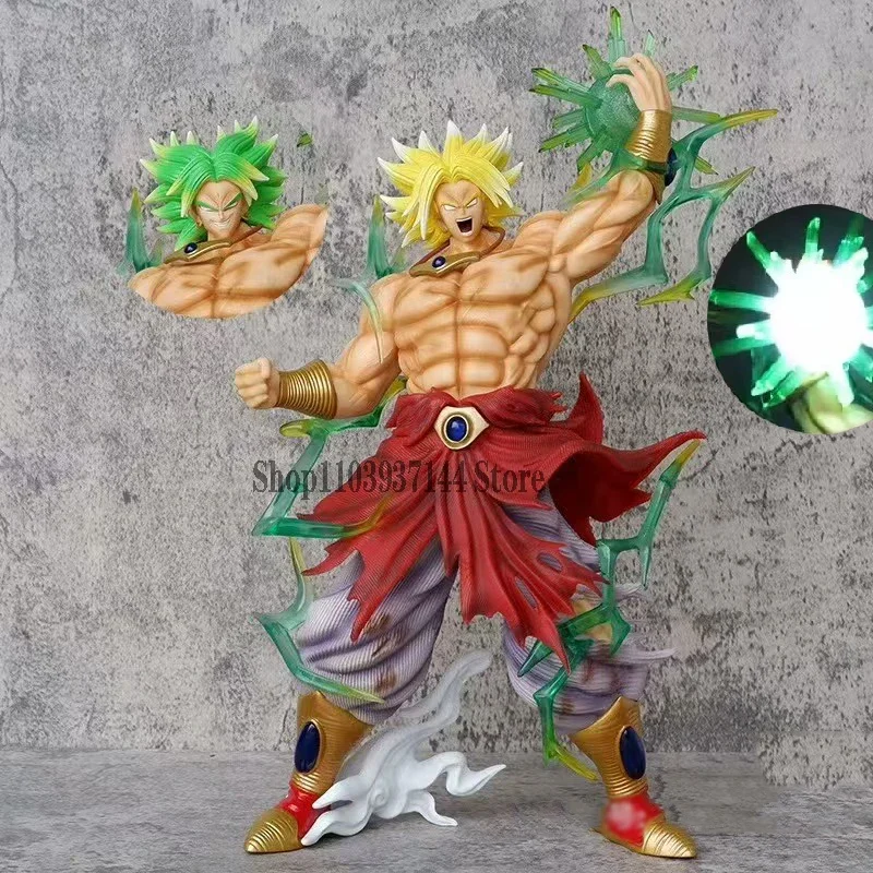 41cm Anime Dragon Ball Super Saiyan Statue Broli Action Figure Gk Double Headed Broly Figurine Lighted PVC Collection Figure Toy
41cm Anime Dragon Ball Super Saiyan Statue Broli Action Figure Gk Double Headed Broly Figurine Lighted PVC Collection Figure Toy