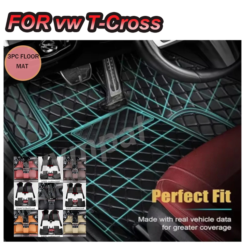 LUXURY For VW vw T-Cross Tcross 2023 2022 2021 2020 2019 2018 Car Floor Mats
LUXURY For VW vw T-Cross Tcross 2023 2022 2021 2020 2019 2018 Car Floor Mats