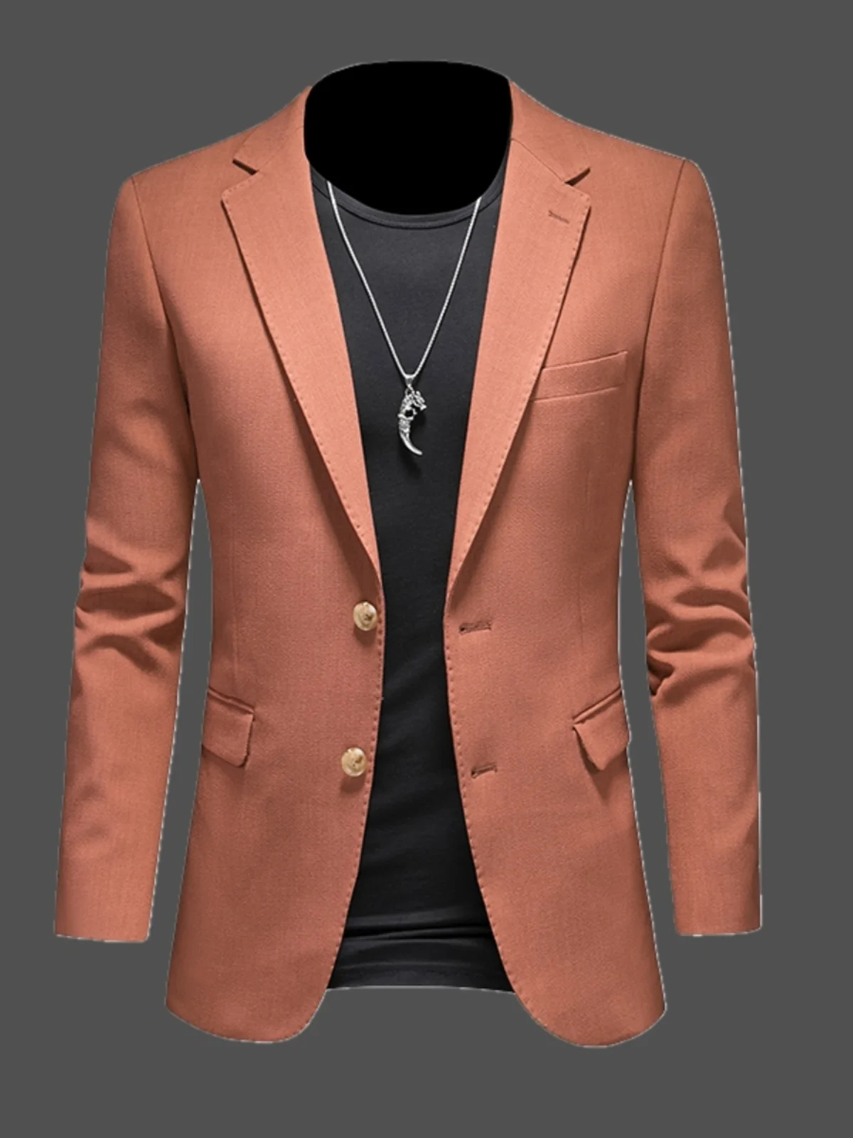 Мужской повседневный костюм с двумя разрезами, модный корейский стиль, цельный, высококачественный, деловой, весенне-осенний, верхняя одежда из полиэфирного волокна
Мужской повседневный костюм с двумя разрезами, модный корейский стиль, цельный, высококачественный, деловой, весенне-осенний, верхняя одежда из полиэфирного волокна