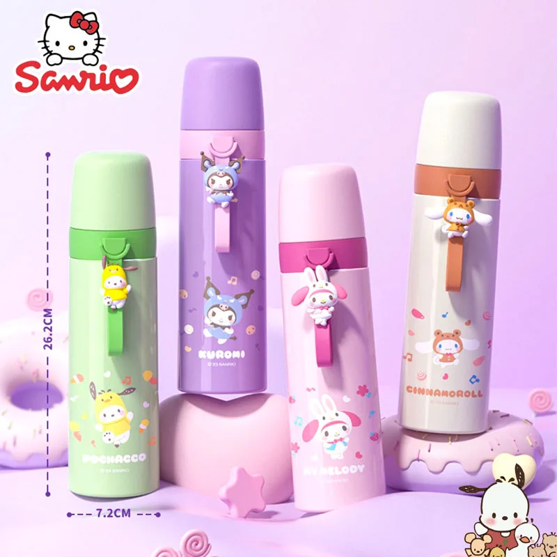 Sanrio Kuromi Stainless Steel Bottle Cartoon Cute Thermos Bottle Girl Portable Sports Bottle for Children Kids Mug Termica Gift
Sanrio Kuromi Stainless Steel Bottle Cartoon Cute Thermos Bottle Girl Portable Sports Bottle for Children Kids Mug Termica Gift