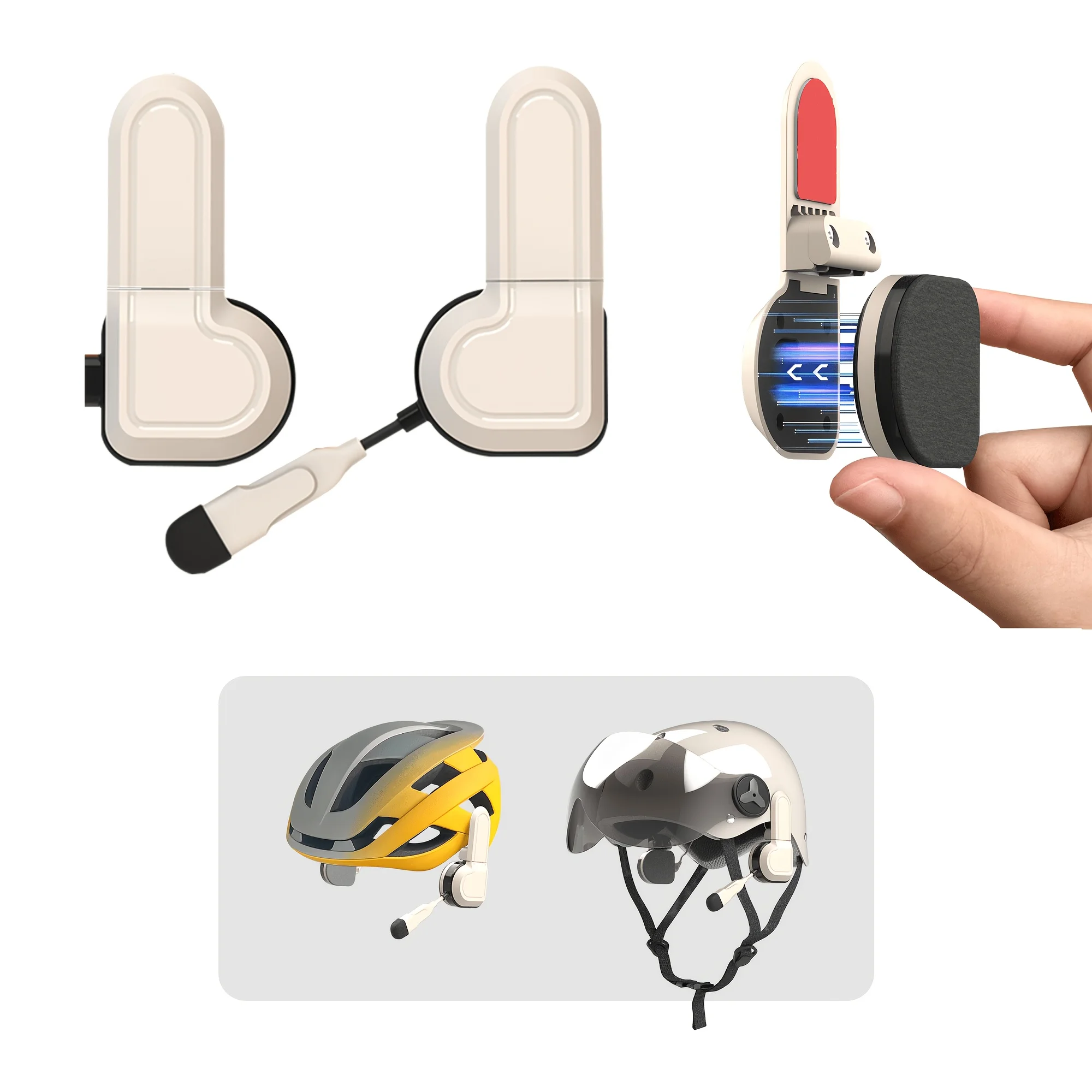 Half Face Motorcycle Helmet Bluetooth Headset, IPX6 600mAh Wireless Headphones for Electric Bike & Bicycle Helmets, Magnetic Speaker Installation, HD Sound, Hands-Free Call
Half Face Motorcycle Helmet Bluetooth Headset, IPX6 600mAh Wireless Headphones for Electric Bike & Bicycle Helmets, Magnetic Speaker Installation, HD Sound, Hands-Free Call