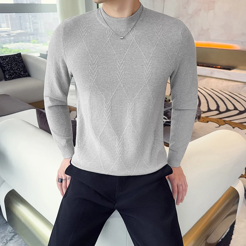 Pull Homme New Long Sleeve Men's Winter Sweater All Match Breathable Slim Fit Casual Knitted Sweaters For Man Clothes 2025 Sale
Pull Homme New Long Sleeve Men's Winter Sweater All Match Breathable Slim Fit Casual Knitted Sweaters For Man Clothes 2025 Sale
